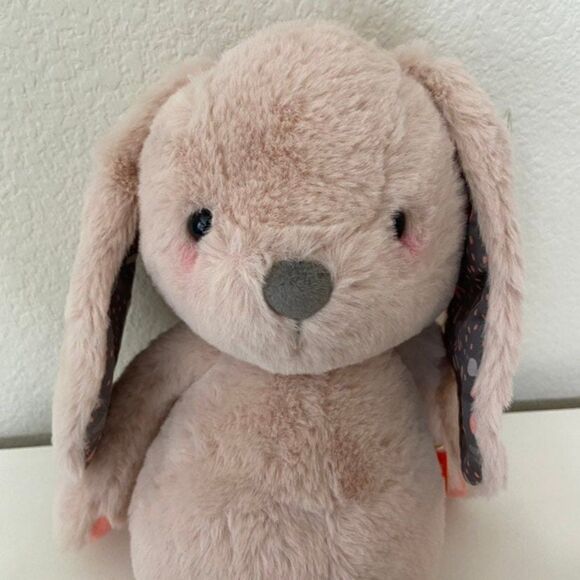 B Softies Butterscotch Bunny Rabbit Je m’appelle 12" Pink Soft Happy Hues NWT - Picture 11 of 11